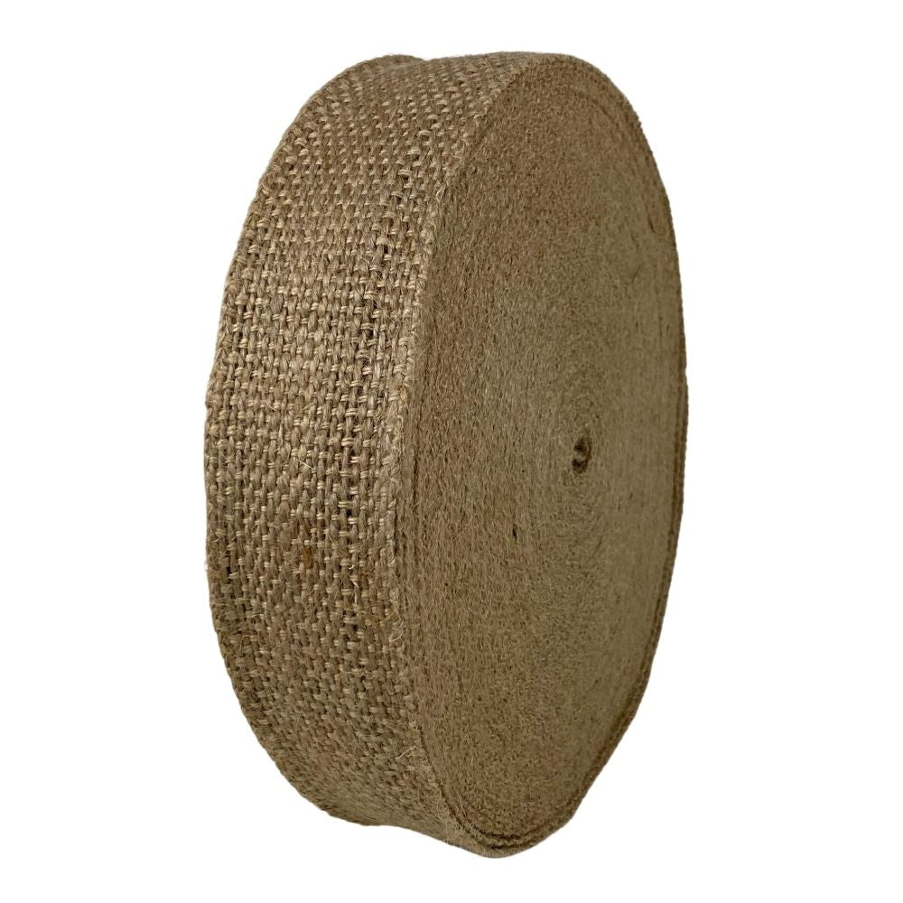 Jute Webbing Hessian Upholstery Webbing and Plant Ties 50mm