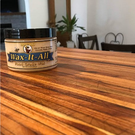 Howard Wax-It-All Food Grade Paste Wax Multi Surface Wood, Stone & Metal Protector