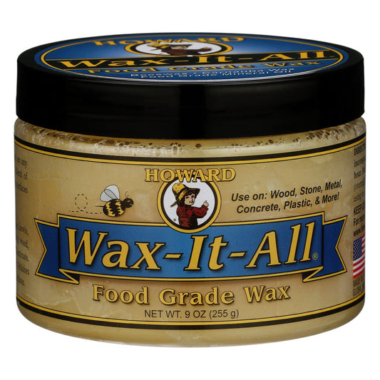Howard Wax-It-All Food Grade Paste Wax Multi Surface Wood, Stone & Metal Protector