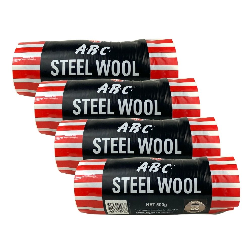 ABC Steel Wool BULK 4x 500g Hanks ANY GRADE