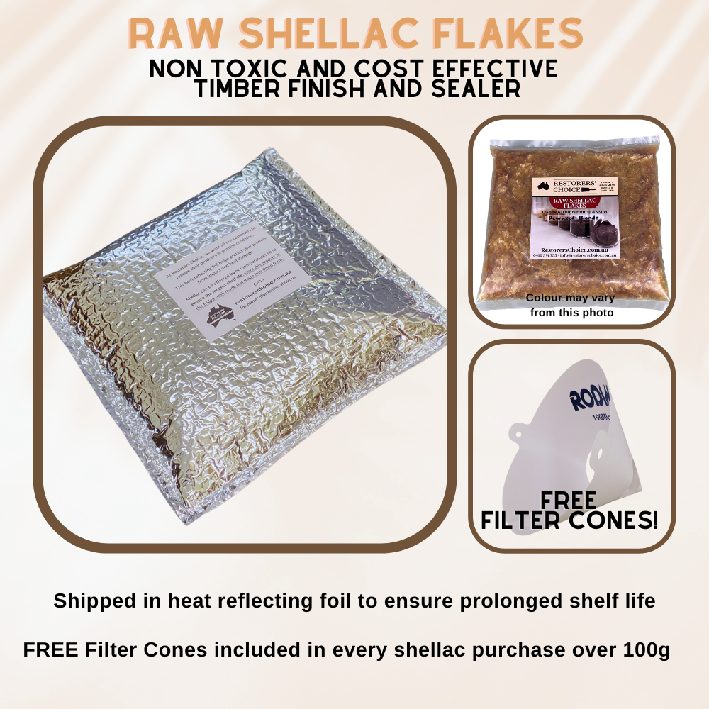 Dewaxed White Shellac – Bleached French Polish – Restorers Choice