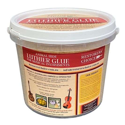 Bulk 1.5kg Bucket of Animal Hide luthier Glue for Musical Instruments with Lid