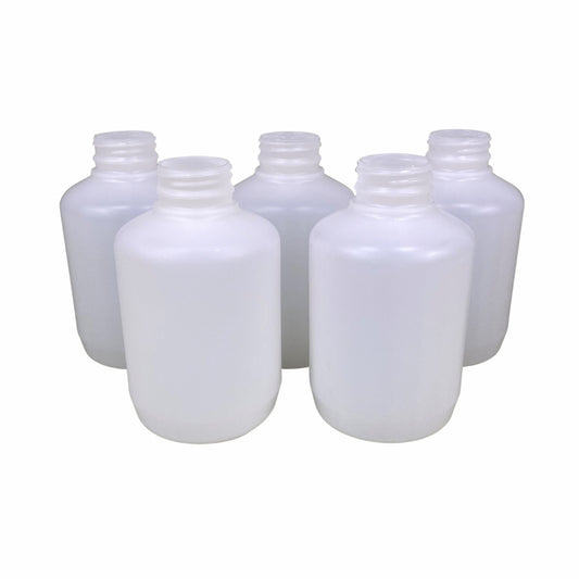 500 ml Short Round Heavy Duty Plastic Bottle Translucent 10 pack