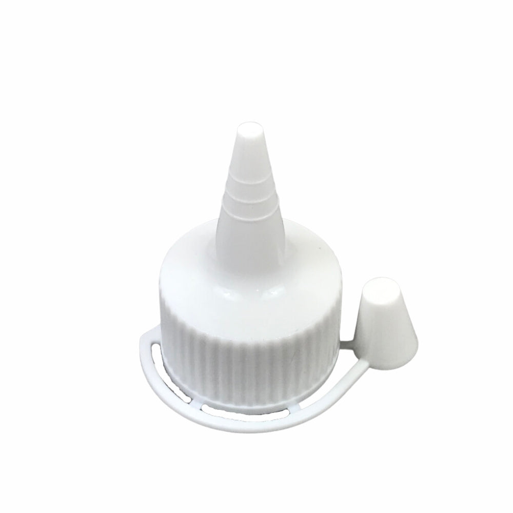 Heavy Duty Plastic Squeeze Nozzle Bottle and Lids Polyethylene 1 litre 10 pack