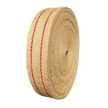 Jute Webbing Hessian Red Stripe Upholstery Webbing 50mm