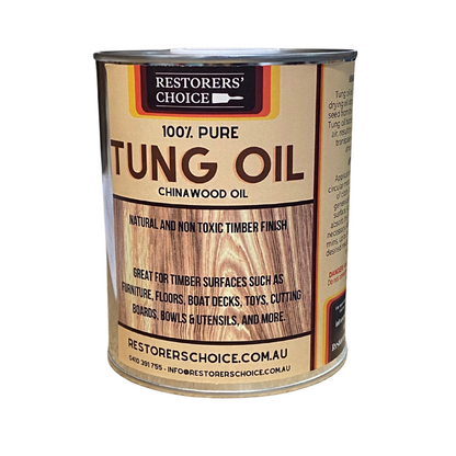 Restorers Choice 100% Pure Tung Oil for Natural Timber Finish