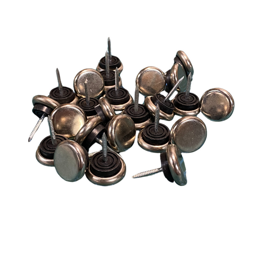 Nail on Carpet Glides for Chairs Stainless Steel 24 pack