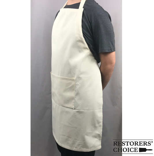Natural Heavy Duty 100% Cotton Apron With Pocket