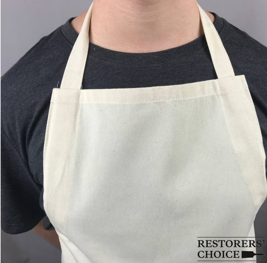 Natural Heavy Duty 100% Cotton Apron With Pocket